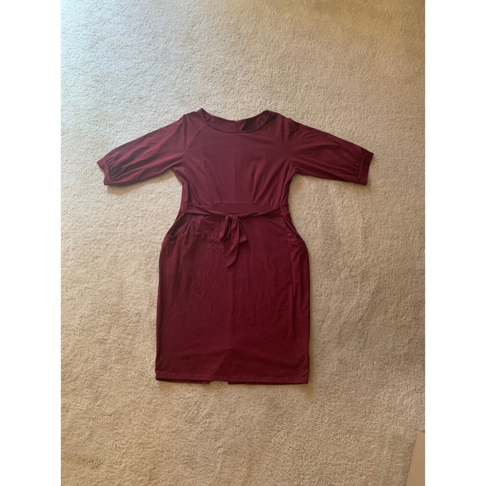 Lantern Sleeve Pencil Dress